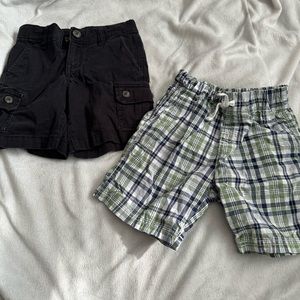 2 Pairs of Boys Shorts. Size 5. Just for you & Arizona. Like new.